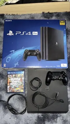 PS4 Pro 1 TB 本体 + コントローラー + GTA
