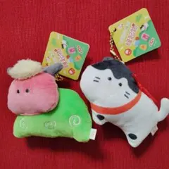 新品☆つぶらな瞳の縁起物　マスコット　2個　ししまい　こまいぬ　正月