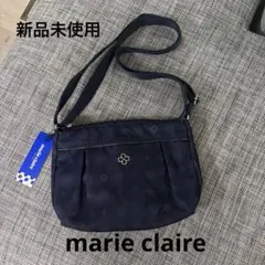 marie claire VOYAGE ナイロンショルダーバッグ 紺 新品