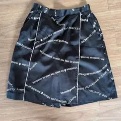 Munsingwear 黒 ゴルフウエア　 キュロットスカート