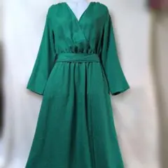 GREEN LABEL RELAXING♥美品♥カシュクールロングワンピース