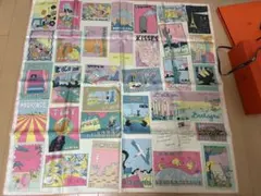 【未使用・タグ付き】エルメス カレ90《Favoris des Lieux》