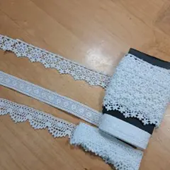 ホワイトレースリボン まとめて