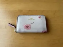 COACH コインケース 小銭入れ 財布 レディース 花柄 ラウンドファスナー