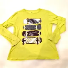 GAPKIDS　ボードプリント長袖カットソー 　150cm