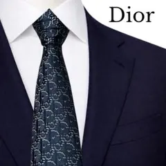 Dior ディオールオム ネクタイ トロッター ナロータイ グレー - メルカリ