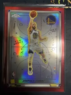 Topps Chrome Red Ref Stephen Curry 5/5
