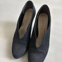 美品UNTITLED 黒パンプス　ヒール　8センチ パンプス　24センチ