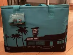 TRADER JOE'S 保冷バッグ ブルー 大容量 ラージサイズ トレジョ