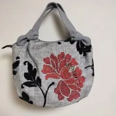 ベトナム ビーズ刺繍ハンドバッグ アジアン雑貨