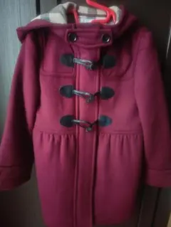 BURBERRY キッズ ダッフルコート ワインレッド116cm新品未使用箱付き