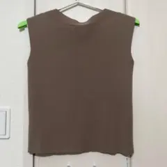 ROPÉ PICNIC ノースリーブニット 38 ブラウン