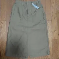コットンミディスカート Uniqlo Khaki Mのサムネイル