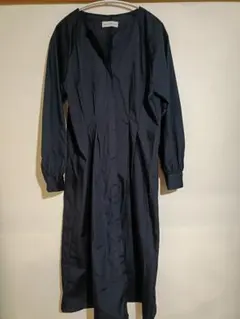 SEASON REASON ネイビー 長袖ワンピース