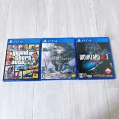 PS4 ゲームセット　GTA V モンスターハンター　バイオハザード RE:3
