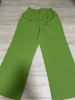 アメリカンホリック AMERICANHOLIC ワイドパンツ カラーパンツ 黄緑のサムネイル