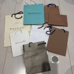 高級ブランドショップ袋9枚セット