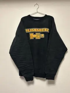 HUMMER ブラック スウェット　古着　XLサイズ