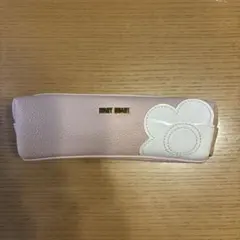 MARY QUANT筆箱 シュリンクデイジーパッチ スクエアペンケース（ピンク）