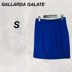 ガリャルダガランテ　タイトスカート　青　ウエストゴム　S相当　チャック　スエード