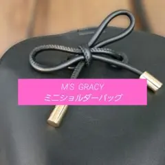値下げです！M'S GRACY ブラックショルダーバッグのサムネイル
