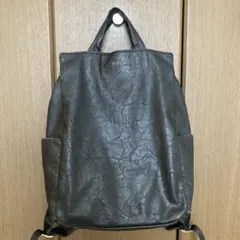 ✨ZUCCa ✨EMBOSS リュック／ブラックのサムネイル