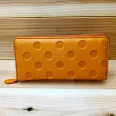 Zucchero 新品 グリーン なが財布 ラウンドファスナー ユニセックス 革