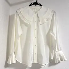 dahl'ia フリル付きホワイトシャツ UNITED ARROWS - メルカリ