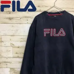 フィラ(FILA)☆刺繍 ビッグロゴ スウェット