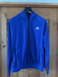 adidas フルジップジャケット ブルー