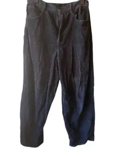 guコーデュロイワイドパンツXLネイビー