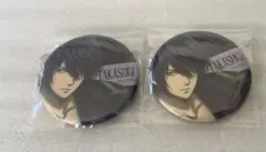 銀魂わーるど グリッター缶バッジ 高杉 2点