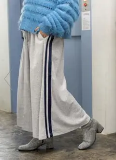 ニコアンド ラビットベロアラインスカート グローバルワーク ローリーズファーム