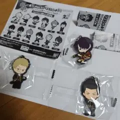 銀魂　カプセルラバーマスコット02　高杉晋助　伊東鴨太郎　近藤勲　3個セット