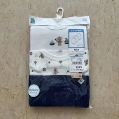 【新品未使用】80 西松屋 ベビー ノースリーブ メッシュ ロンパース 肌着