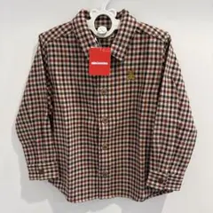 【美品】ミキハウス　長袖シャツ　ブラウス　100 秋冬　子供服　現行品