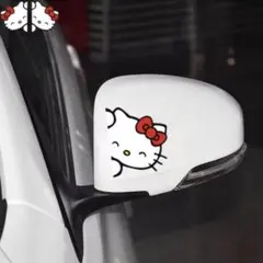 即購入OK⭐︎キティちゃんステッカー　サイドミラーステッカー　カーステッカー