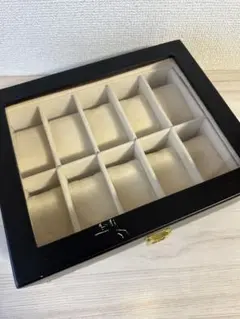 腕時計ケース 10本収納 黒 ブラック 傷あり
