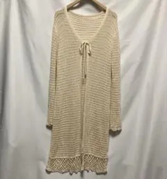 クロシェニット　ロングカーディガン　キナリのサムネイル