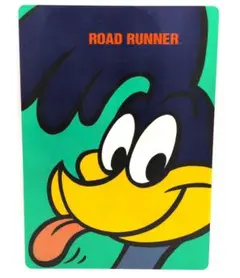 レトロ　ロードランナー＆ワイリー・コヨーテ 下敷き　ルーニーチューンズ