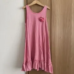 プチバトー☆ノースリーブワンピースピンク（10ans/140cm）