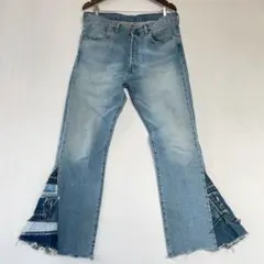 リーバイス　Levi's 501 リメイク ブーツカット　フレア　デニム 再構築