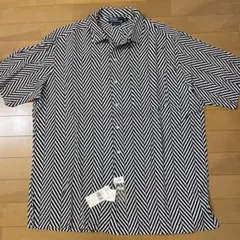 空*き様 デッドストック 黒白 レーヨン ralph lauren caldwe