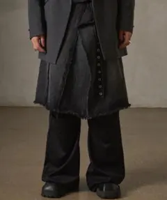 GRANCY Fringedesign Denim Skirt