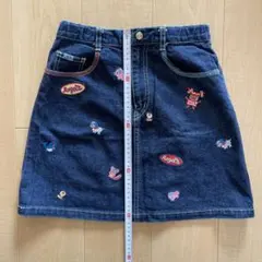 ANGEL BLUE エンジェルブルー♡刺繍デニムスカート♡Ｍサイズ