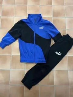 PUMA ジャージ 上下セット 青黒　120サイズ