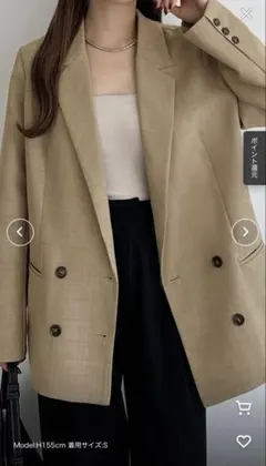 【callautia】ダブルボタンテーラードジャケット