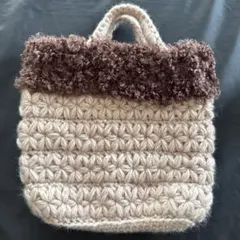 ベージュとブラウン　ちょっとそこまでバッグ