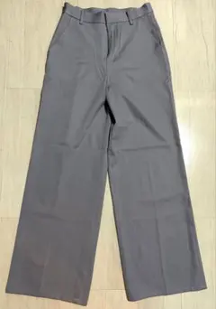 GRL センタープレスストレートパンツ