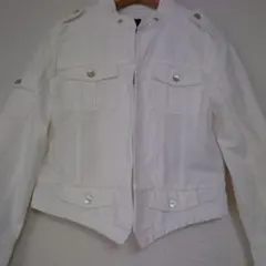 美品 Theory 19ss リネンジャケット ホワイト 麻混 - メルカリ